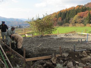 チーズ工房建設中